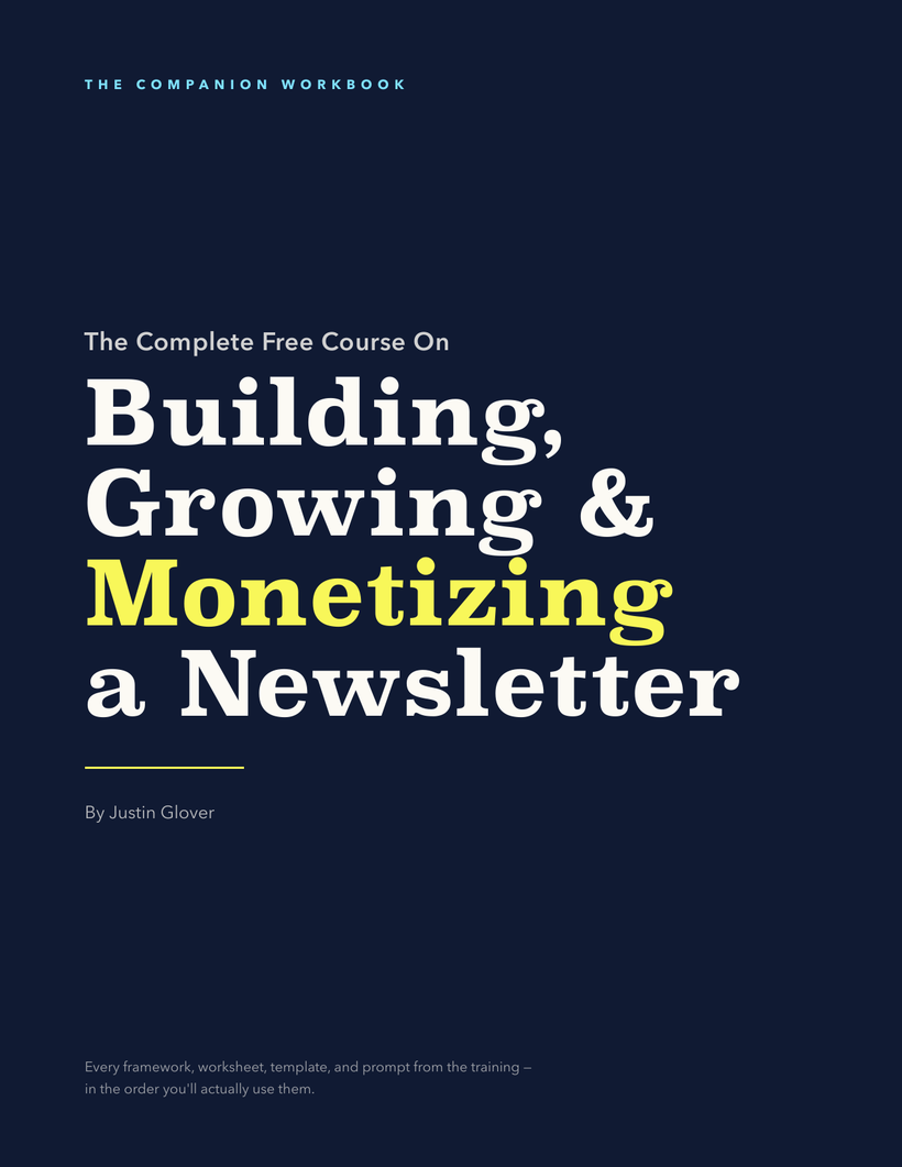 The Newsletter Machine Workbook cover